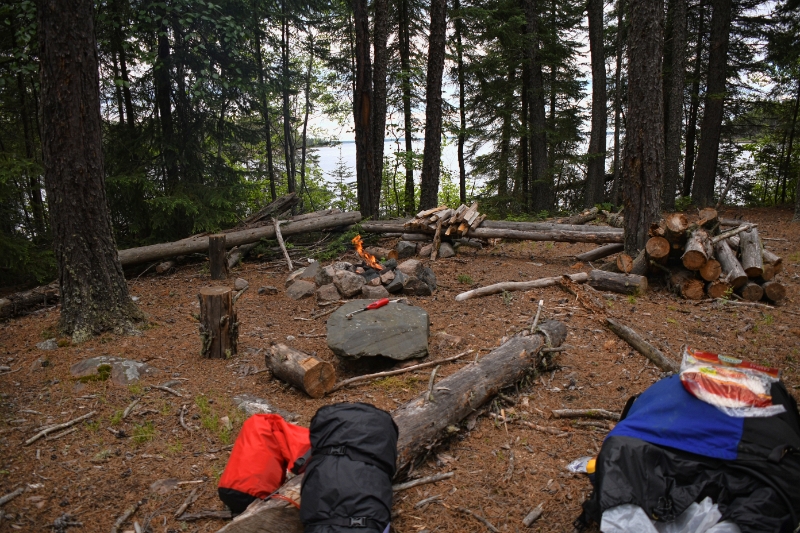 D50_2437.jpg - Lunchtime at the end of a 1.2 mile portage
