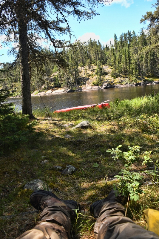 D50_2503.jpg - Carroll to Cravel Lake portage Lunchtime