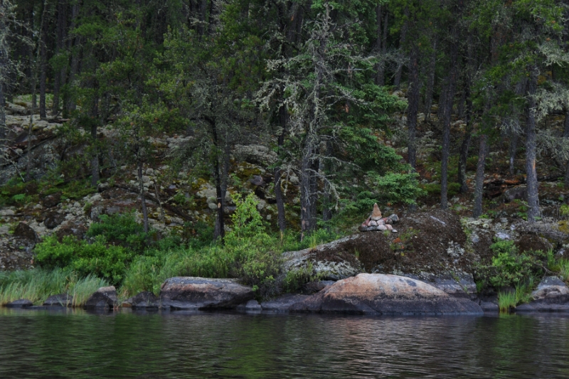 D50_2524.jpg - Rock Cairn marks the start of the Craven to Ford Portage