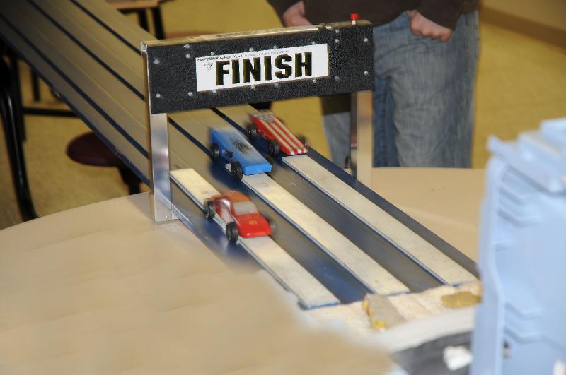 derby.jpg - Cub Scouts Pinewood Derby days.