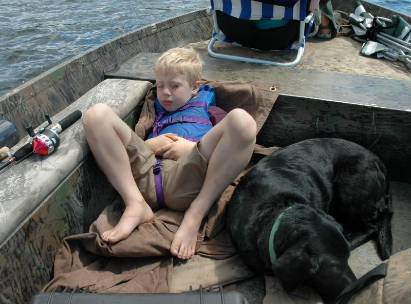 tired.jpg - Afternoon nap in the warm sun with Buddy