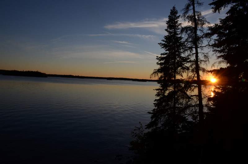 700_4525.jpg - Sunset over Garner Lake