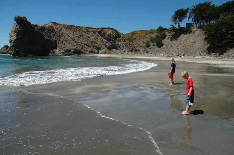 DSC_7962.JPG - Playing in the ocean on the California coast