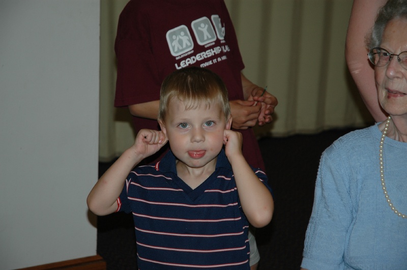 DSC_8633.JPG - Aaron making a funny face - I think he's imitating his Daddy!